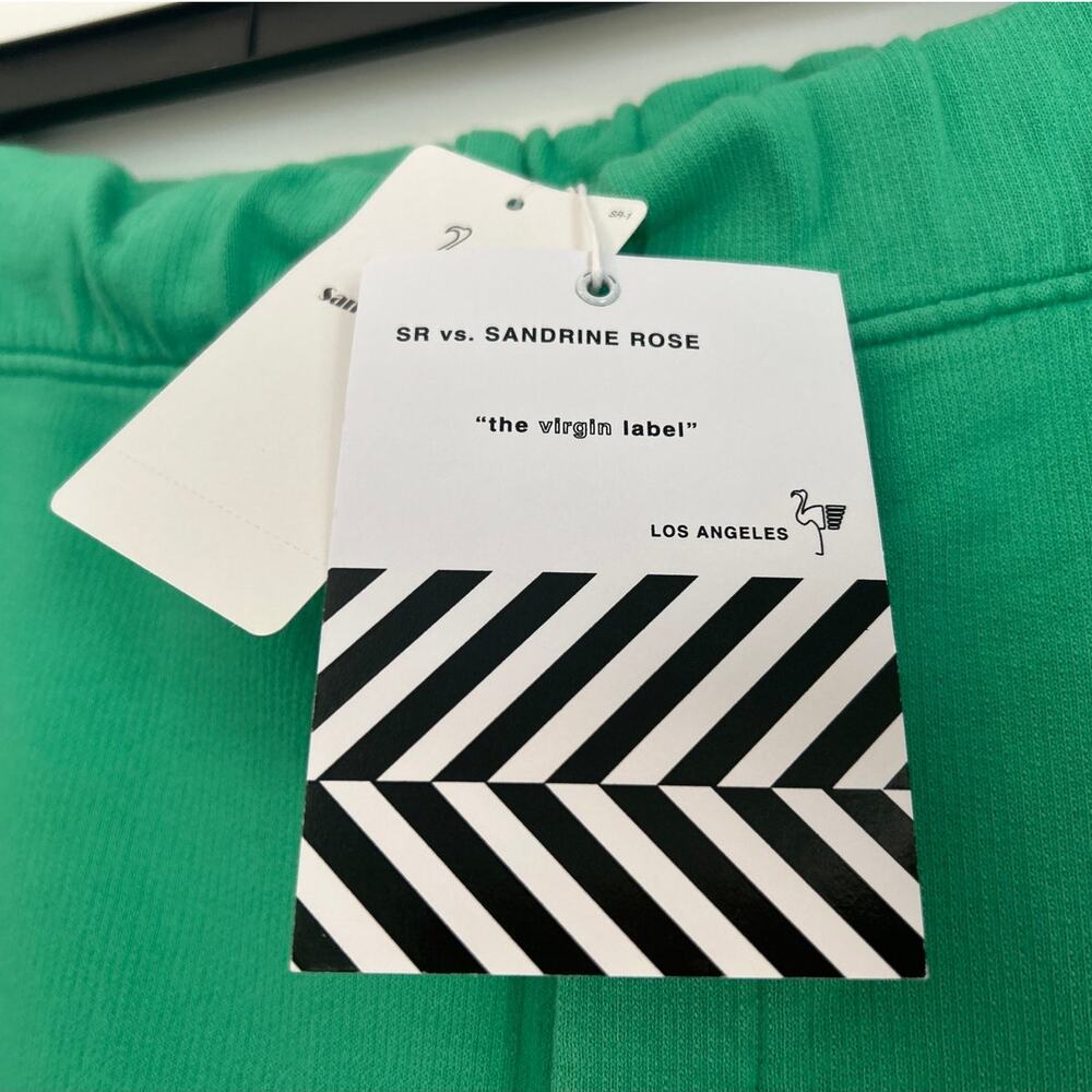 NWT Free People x Sandrine Rose Green Drawstring Sweatpants, Women's Small - Picture 3 of 7